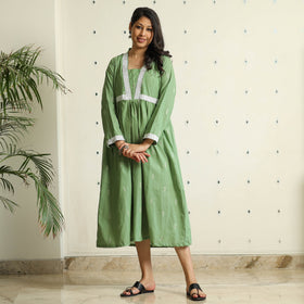 Buy Jacquard Cotton Flared Gher Dress Online at iTokri.com