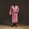 Sanganeri Hand Block Print Waffle Weave Cotton Bath Robe 28