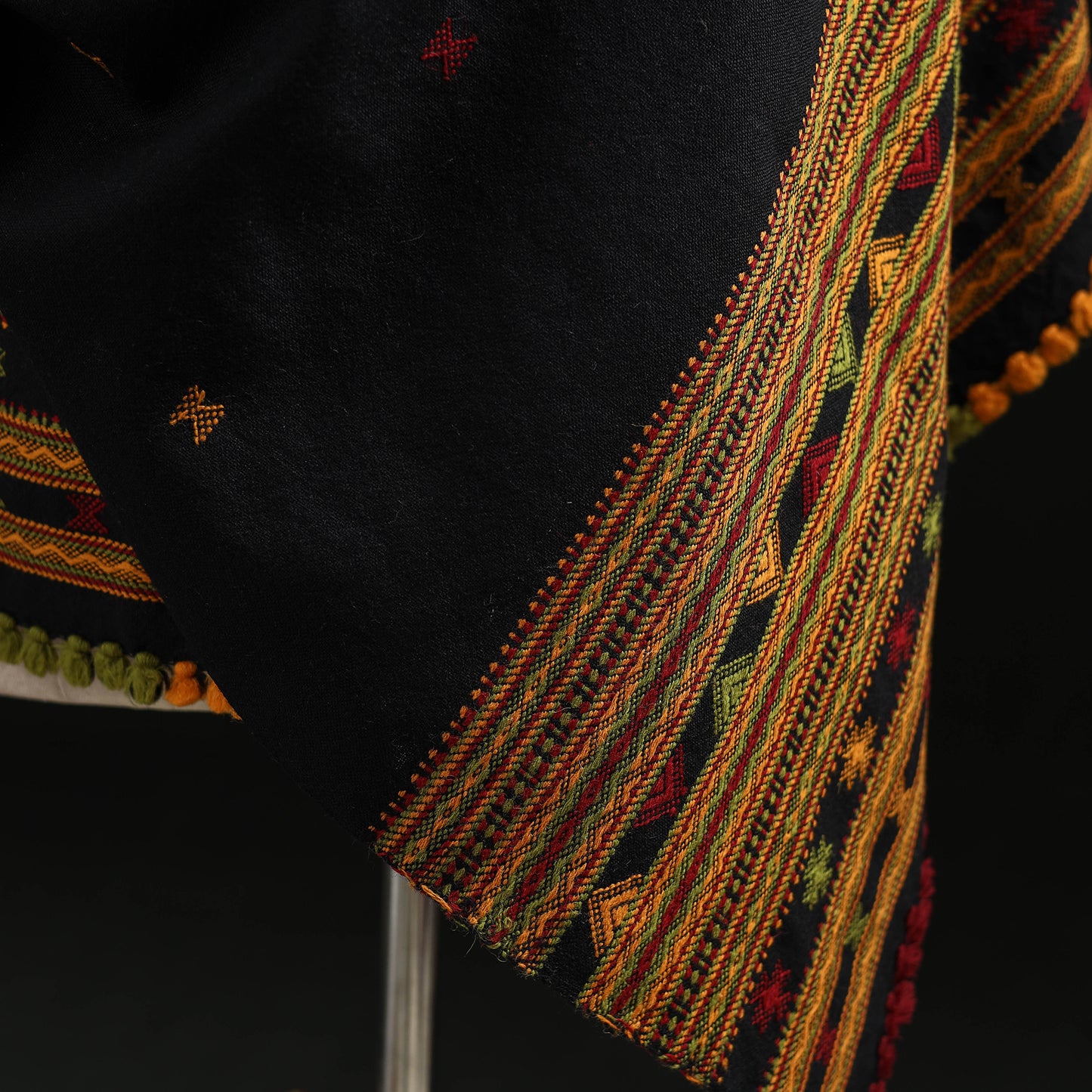 Kutch Handwoven Merino Wool Dhabla Shawl 71