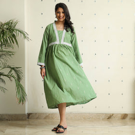 Buy Jacquard Cotton Flared Gher Dress Online at iTokri.com