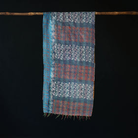 Bengal Kantha Handwork Patchwork Reversible Silk Stole 299