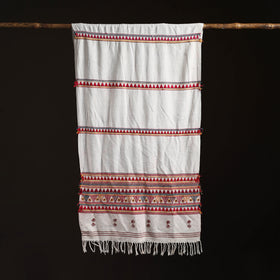 Orissa Tribal Kapadaganda Hand Embroidered Pure Handwoven Cotton Stole 38