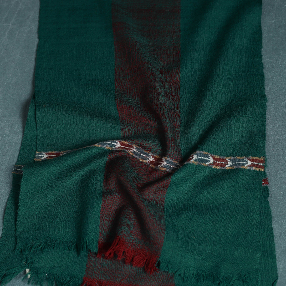 Ladakh Pure Handwoven Sheep Merino Wool Scarf 14