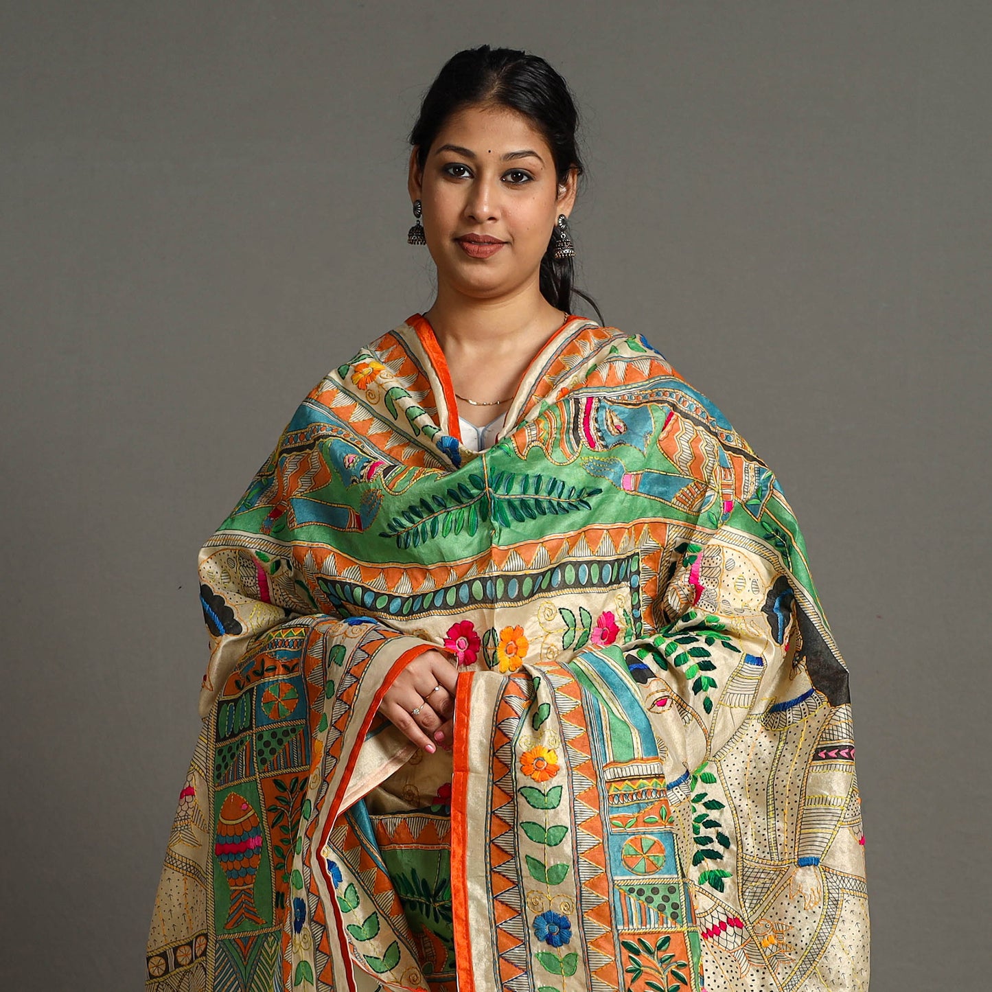 Phulkari Embroidered Dupatta