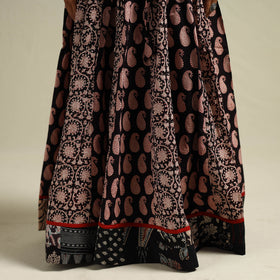Bagh Hand Block Print 24 Kali Patchwork Cotton Long Skirt 19