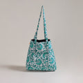 Green - Eco-Friendly Handmade Cotton Jhola Tote Bag 22