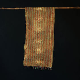 Bengal Kantha Handwork Patchwork Reversible Silk Stole 297