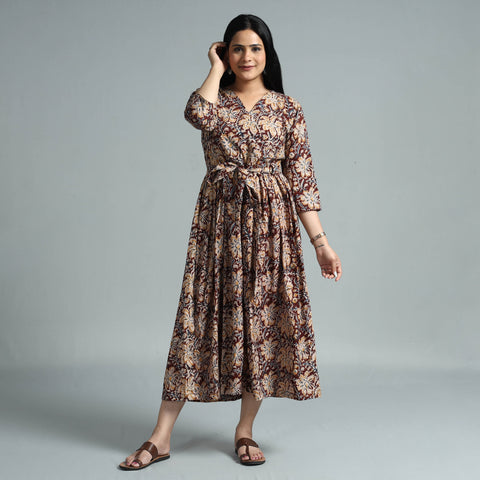 kalamkari cotton dress