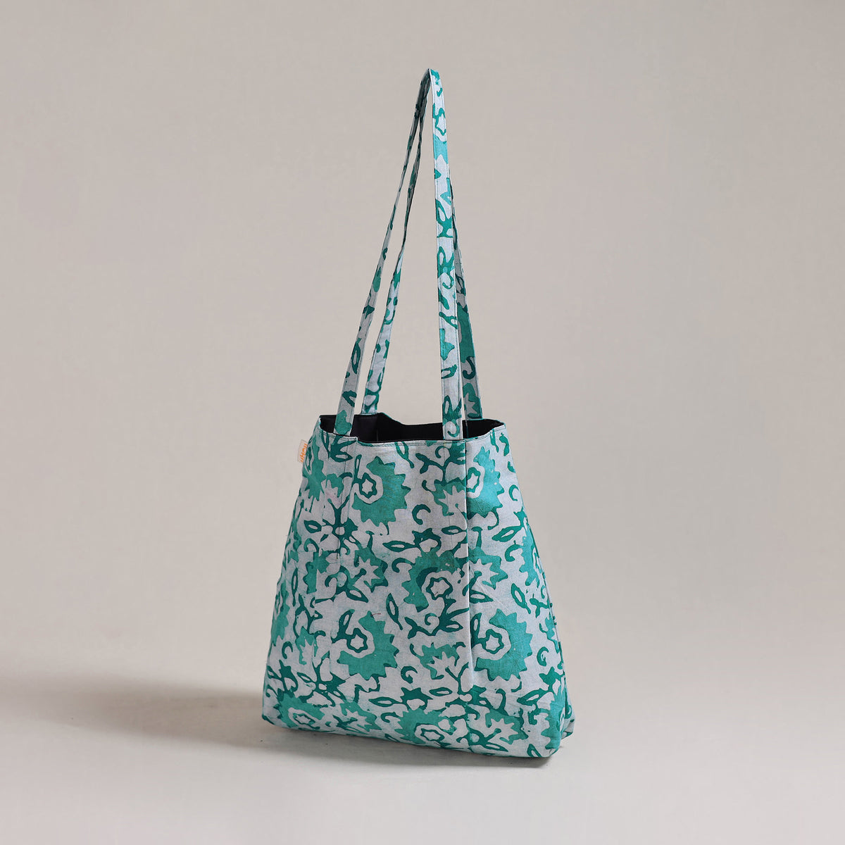 Green - Eco-Friendly Handmade Cotton Jhola Tote Bag 22