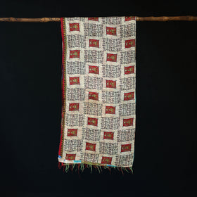 Bengal Kantha Handwork Patchwork Reversible Silk Stole 293
