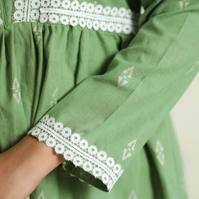 Buy Jacquard Cotton Flared Gher Dress Online at iTokri.com