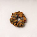  Kalamkari Printed Cotton Elastic Rubber Band/Scrunchie 