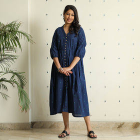 Buy Jacquard Cotton Flared Gher Dress Online at iTokri.com