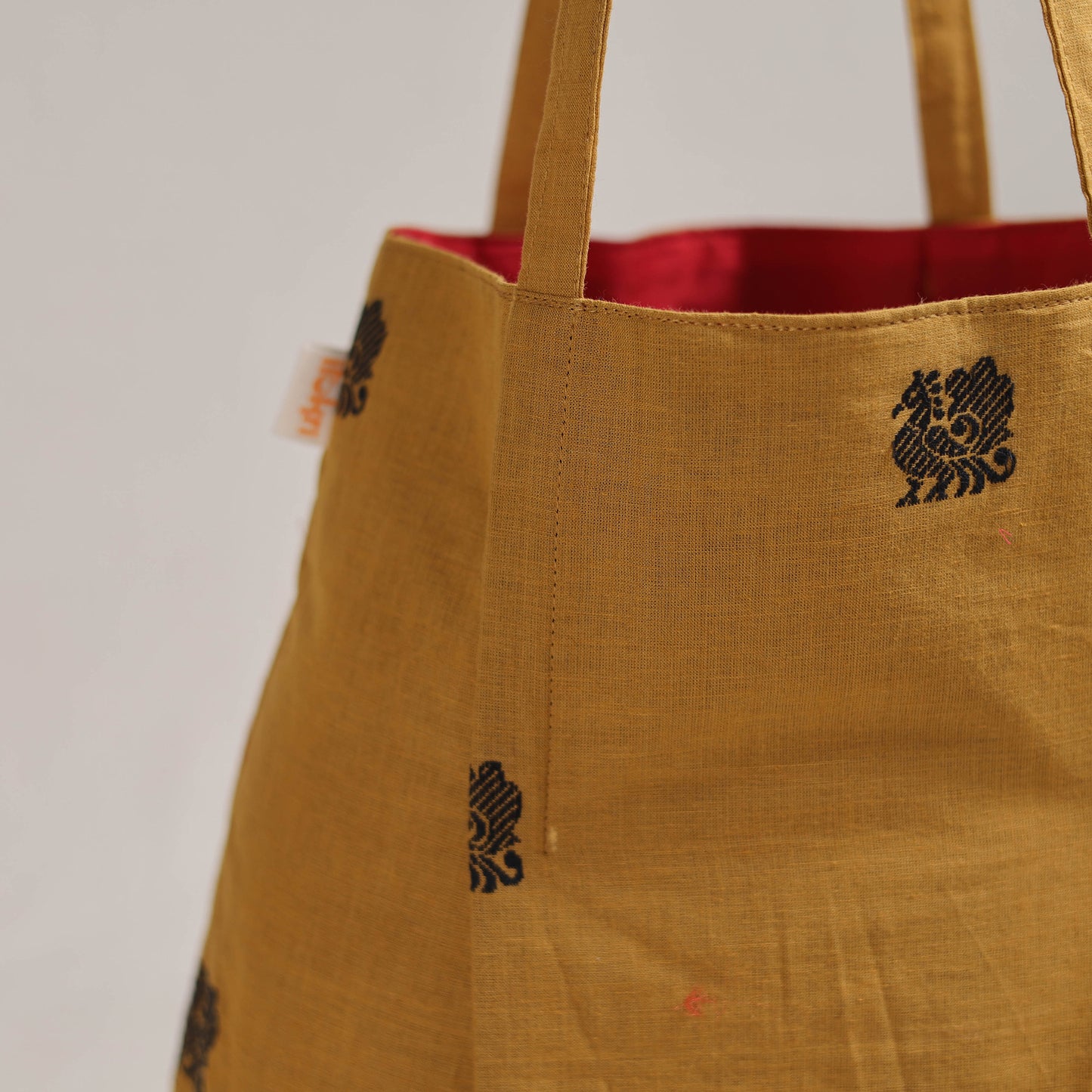 Yellow - Eco-Friendly Handmade Cotton Jhola Tote Bag 23