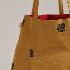 Yellow - Eco-Friendly Handmade Cotton Jhola Tote Bag 23