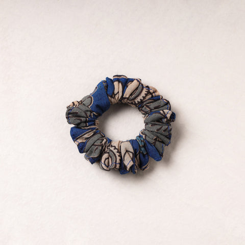  Kalamkari Printed Cotton Elastic Rubber Band/Scrunchie 