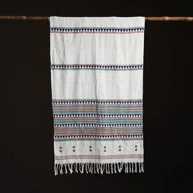 Orissa Tribal Kapadaganda Hand Embroidered Pure Handwoven Cotton Stole 29