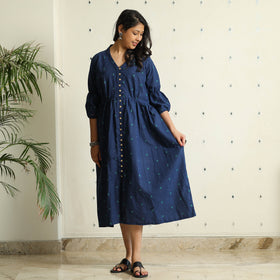 Buy Jacquard Cotton Flared Gher Dress Online at iTokri.com