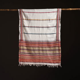Orissa Tribal Kapadaganda Hand Embroidered Pure Handwoven Cotton Stole 26