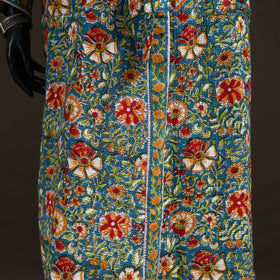 Sanganeri Hand Block Print Waffle Weave Cotton Bath Robe 35