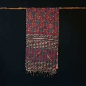 Bengal Kantha Handwork Patchwork Reversible Silk Stole 285