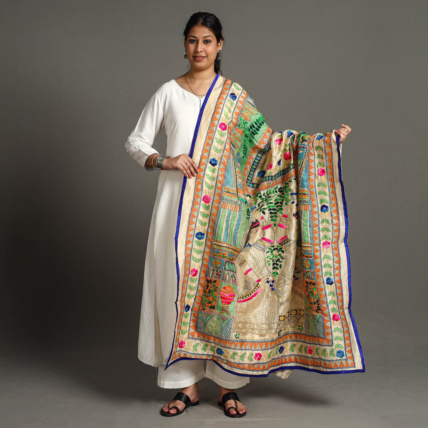 Phulkari Embroidered Dupatta