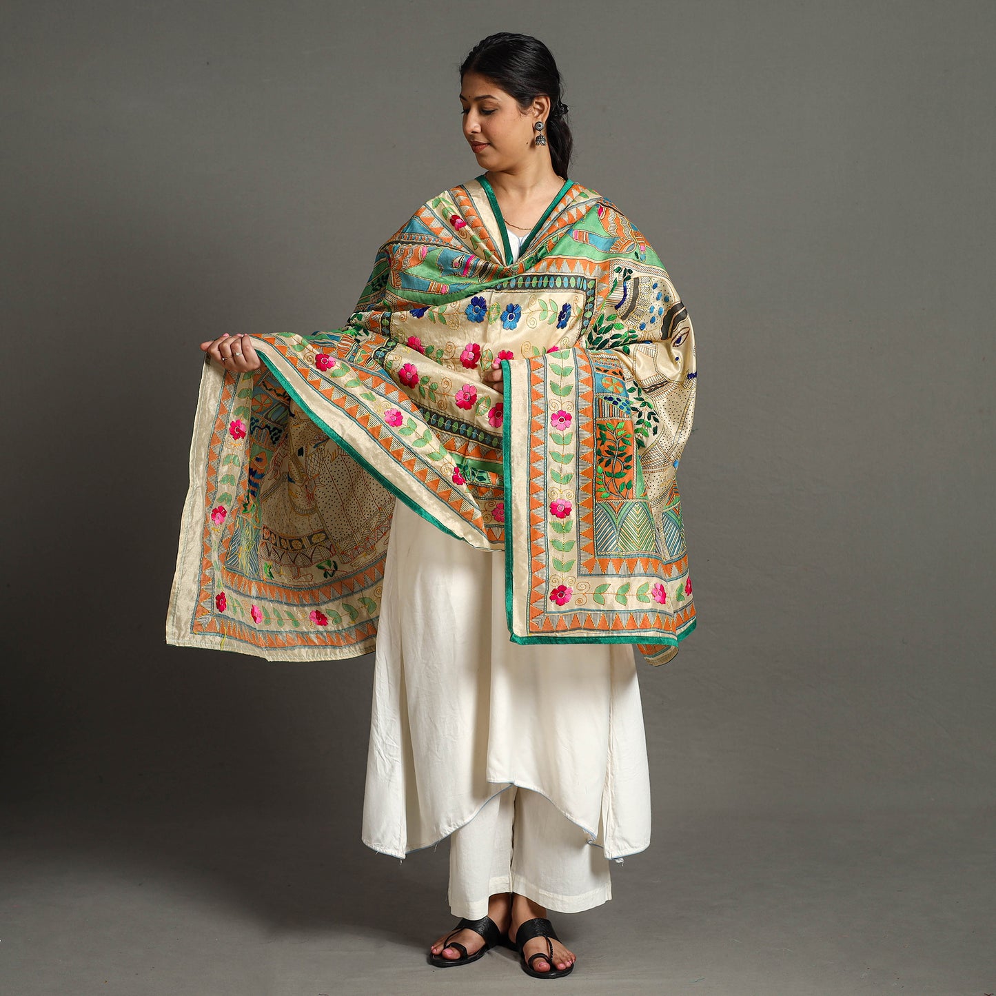 Phulkari Embroidered Dupatta