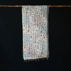 Bengal Kantha Handwork Patchwork Reversible Silk Stole 283