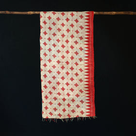 Bengal Kantha Handwork Patchwork Reversible Silk Stole 282