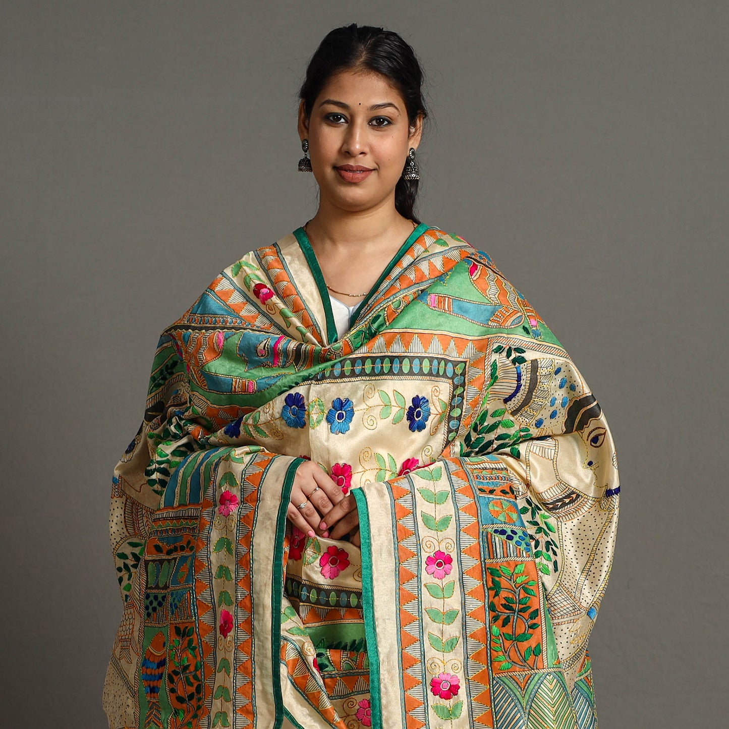 Phulkari Embroidered Dupatta