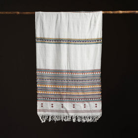 Orissa Tribal Kapadaganda Hand Embroidered Pure Handwoven Cotton Stole 22