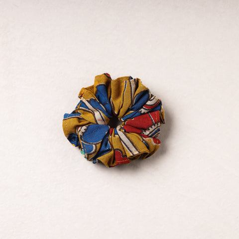  Kalamkari Printed Cotton Elastic Rubber Band/Scrunchie 