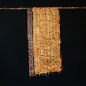 Bengal Kantha Handwork Patchwork Reversible Silk Stole 281