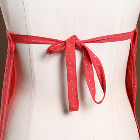 Buy Pink Jacquard Weaving Cotton Apron with Pocket