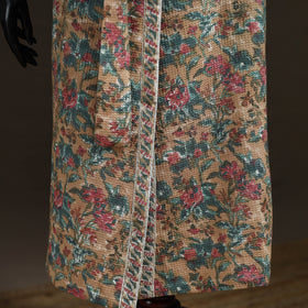 Sanganeri Hand Block Print Waffle Weave Cotton Bath Robe 32