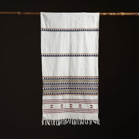 Orissa Tribal Kapadaganda Hand Embroidered Pure Handwoven Cotton Stole 15