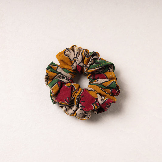 Kalamkari Printed Cotton Elastic Rubber Band/Scrunchie