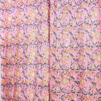 Sanganeri Block Printed Cotton Window Curtain