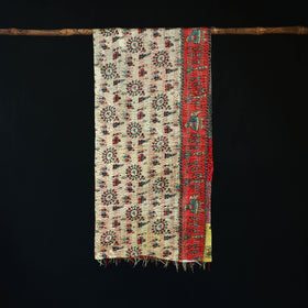 Bengal Kantha Handwork Patchwork Reversible Silk Stole 272