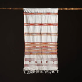Orissa Tribal Kapadaganda Hand Embroidered Pure Handwoven Cotton Stole 11