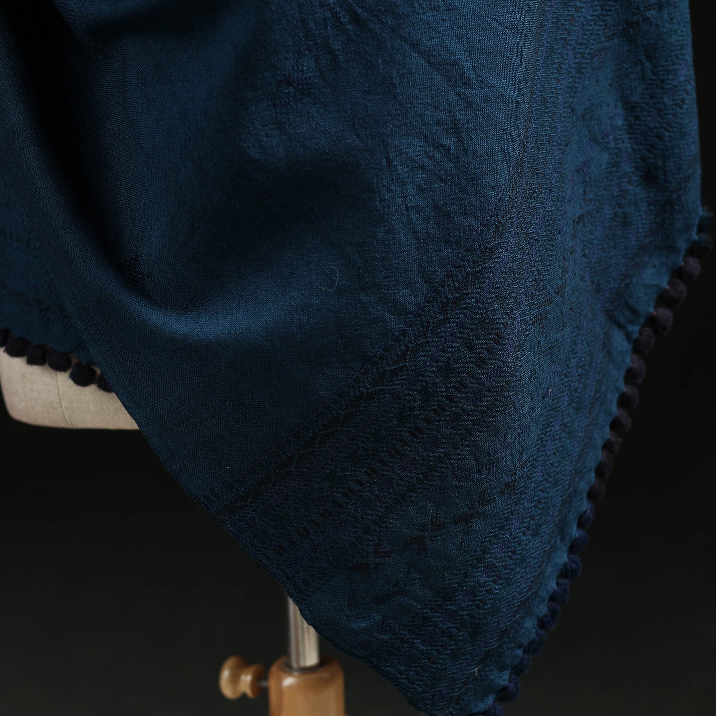 Kutch Handwoven Merino Wool Dhabla Shawl 77