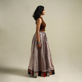 Bagh Hand Block Print 24 Kali Patchwork Cotton Long Skirt 25