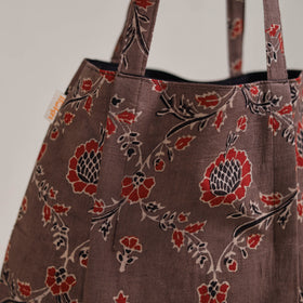 Brown - Eco-Friendly Handmade Cotton Jhola Tote Bag 30