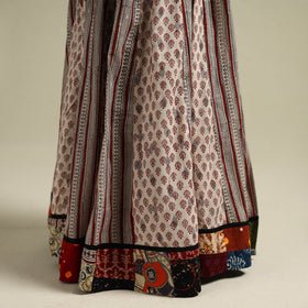Bagh Hand Block Print 24 Kali Patchwork Cotton Long Skirt 25