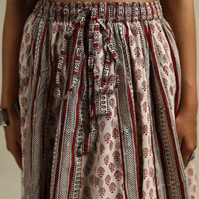 Bagh Hand Block Print 24 Kali Patchwork Cotton Long Skirt 25