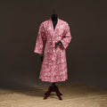 Sanganeri Hand Block Print Waffle Weave Cotton Bath Robe 37