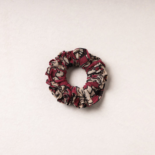 Kalamkari Printed Cotton Elastic Rubber Band/Scrunchie