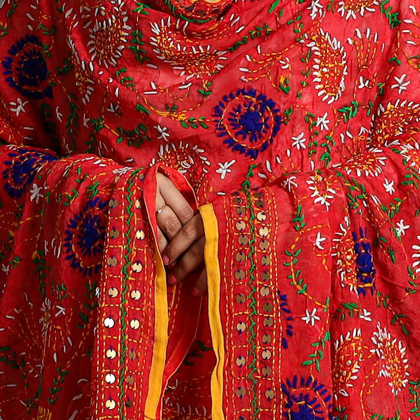 Phulkari Embroidered Dupatta