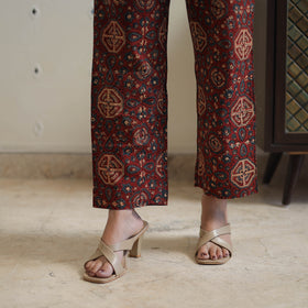 Red - printed cotton co-ord set 01 - handcrafted