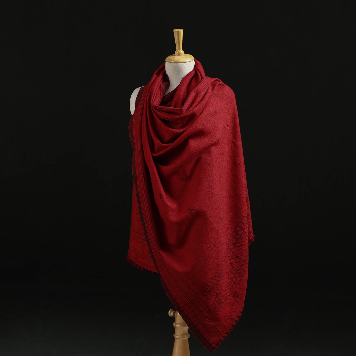 Kutch Handwoven Merino Wool Dhabla Shawl 79